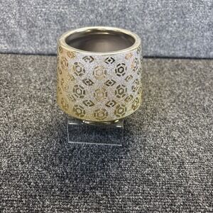 Design Pac~Candle Holder/Planter/Pen Holder/Gold Tone Multi-Use 4.5" H 5"W